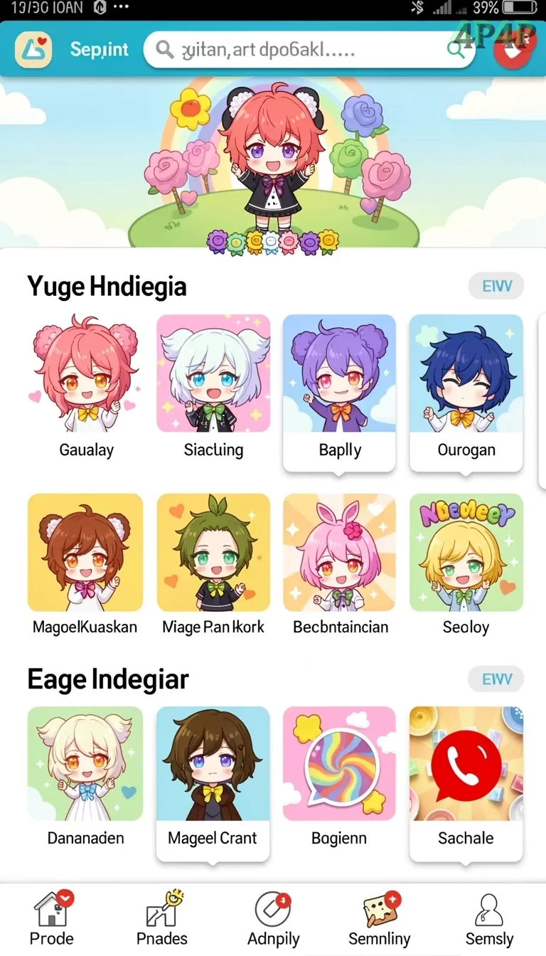 Galeri pratinjau visual 4p4p build APK resmi terbaru